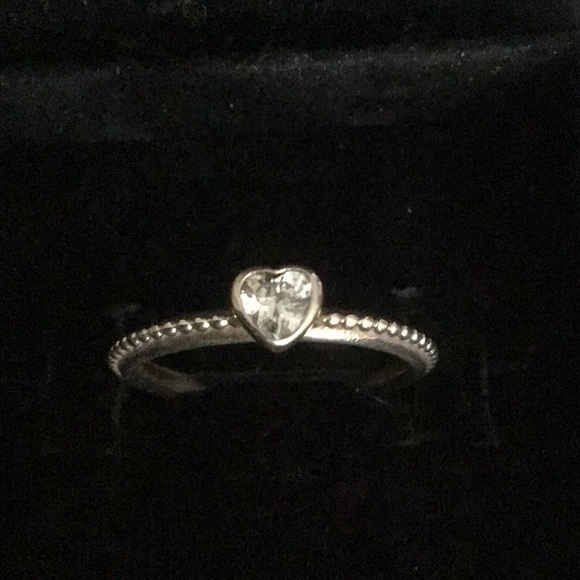 COPY - Pandora clear heart beaded ring - Picture 3 of 5